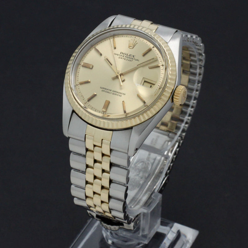 Rolex Datejust 1601 - 1970 - goud/staal - two/tone - Rolex horloge - Rolex kopen - Rolex heren horloge - Trophies Watches