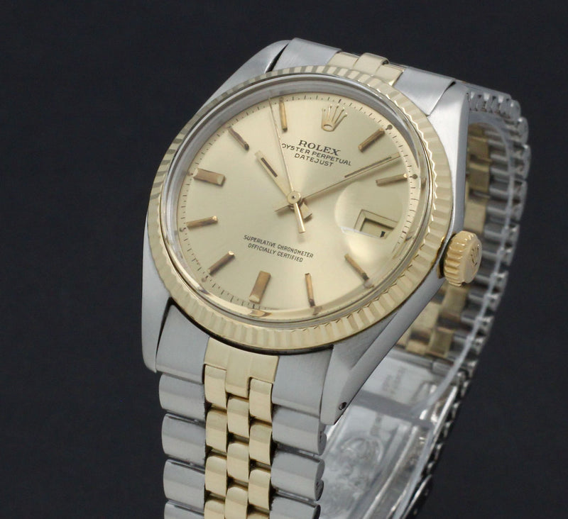 Rolex Datejust 1601 - 1970 - goud/staal - two/tone - Rolex horloge - Rolex kopen - Rolex heren horloge - Trophies Watches