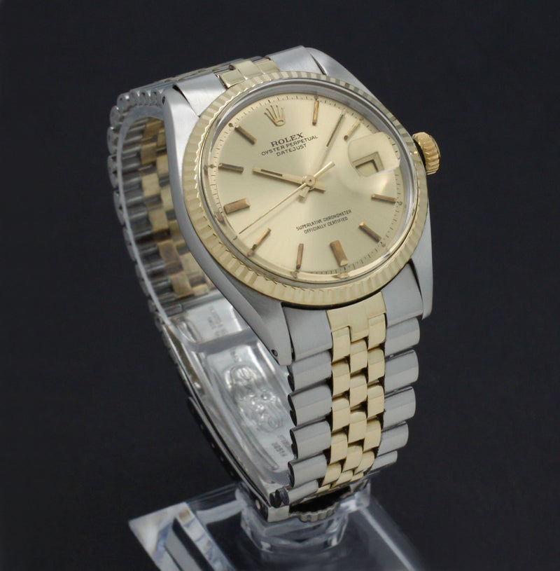 Rolex Datejust 1601 - 1970 - goud/staal - two/tone - Rolex horloge - Rolex kopen - Rolex heren horloge - Trophies Watches