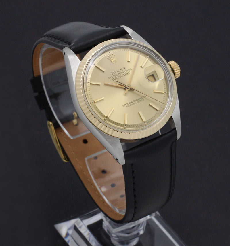 Rolex Datejust 1601 - 1969 - goud/staal - two/tone - Rolex horloge - Rolex kopen - Rolex heren horloge - Trophies Watches