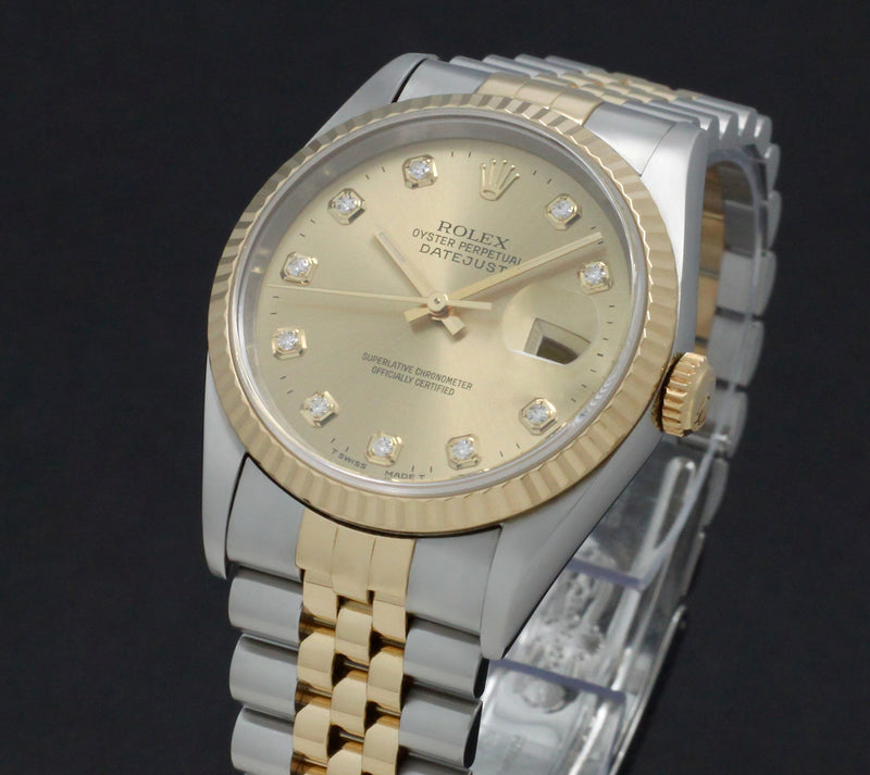 Rolex Datejust 16233G - 1995 - Rolex horloge - Rolex kopen - Rolex heren horloge - Trophies Watches