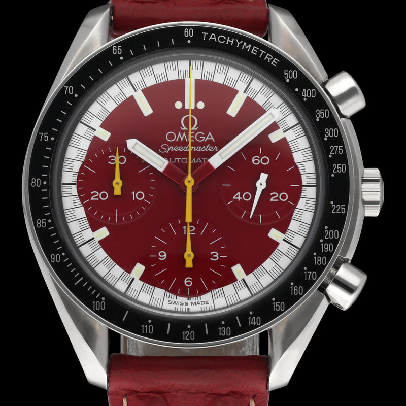 Omega Speedmaster Reduced Schumacher 3810.61.41 - 1998 - Omega horloge - Omega kopen - Omega heren horloge - Trophies Watches