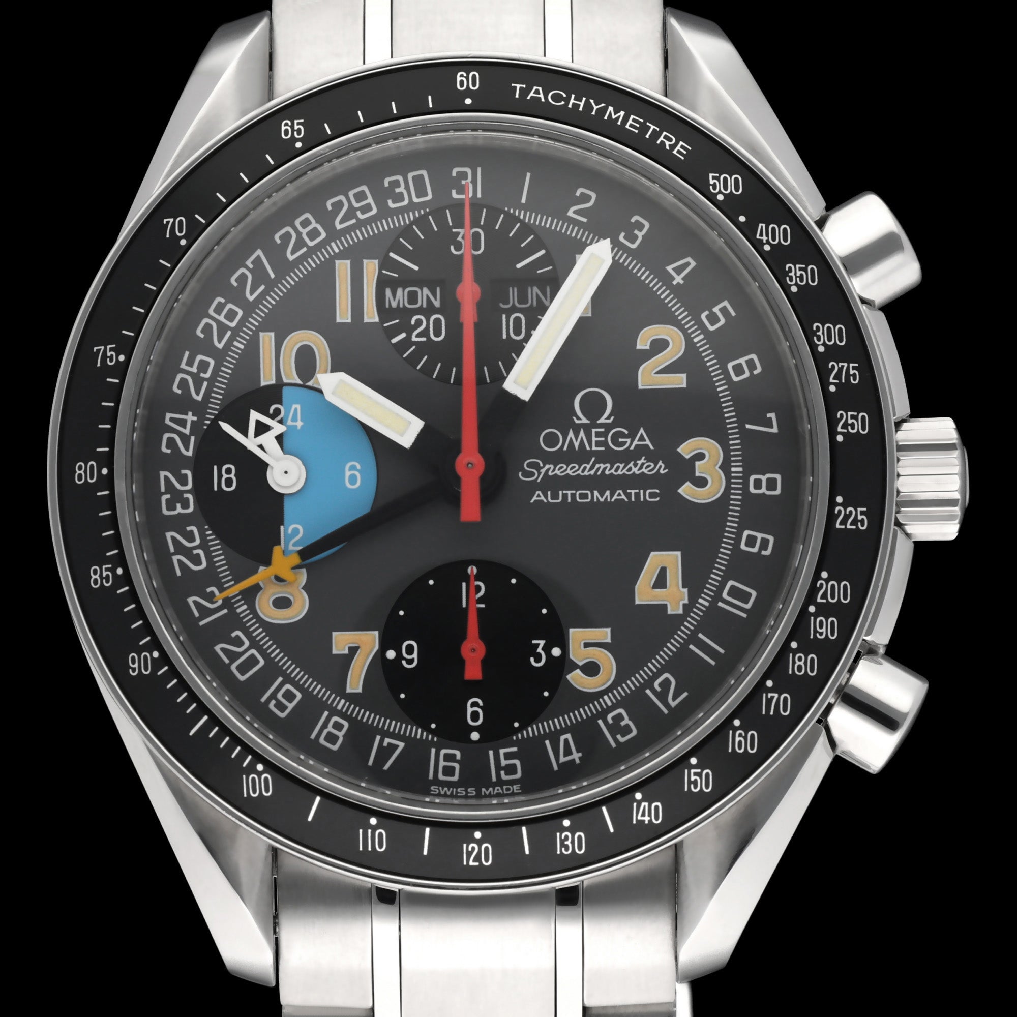 Omega Speedmaster Day Date 3520.53.00 - 1998 - Omega horloge - Omega kopen - Omega heren horloge - Trophies Watches