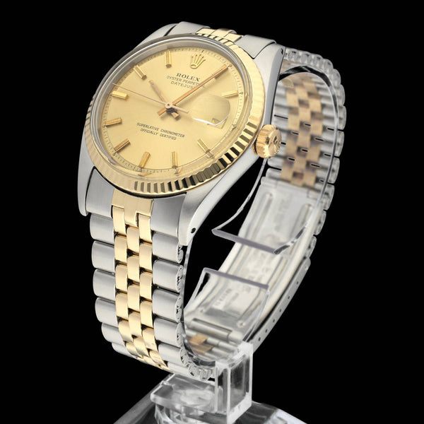 Rolex Datejust 1601 - 1971 - goud/staal - two/tone - Rolex horloge - Rolex kopen - Rolex heren horloge - Trophies Watches