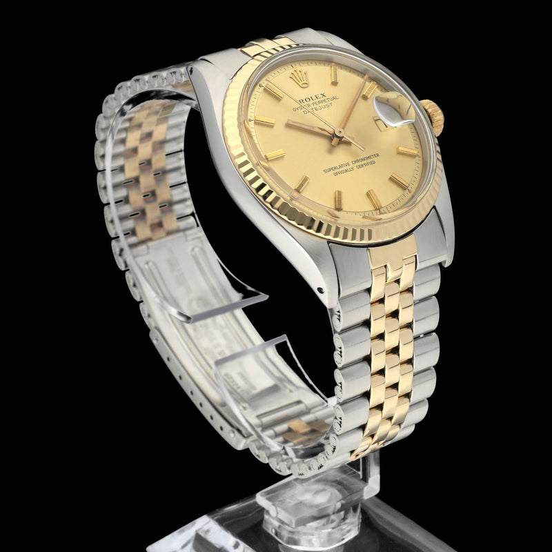 Rolex Datejust 1601 - 1971 - goud/staal - two/tone - Rolex horloge - Rolex kopen - Rolex heren horloge - Trophies Watches