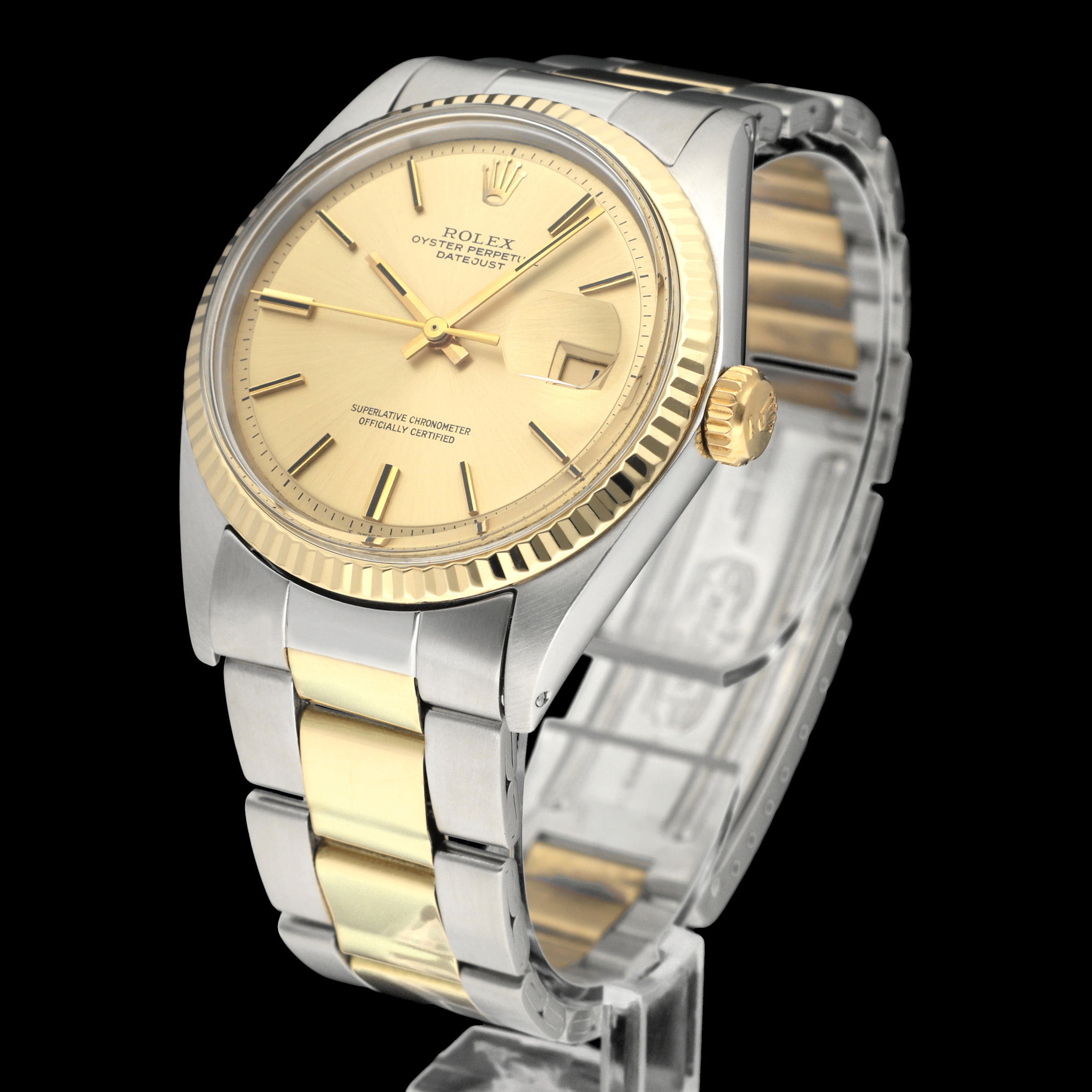 Rolex Datejust 1601 - 1971 - goud/staal - two/tone - Rolex horloge - Rolex kopen - Rolex heren horloge - Trophies Watches