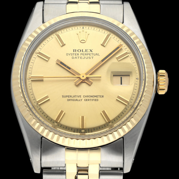 Rolex Datejust 1601 - 1973- goud/staal - two/tone - Rolex horloge - Rolex kopen - Rolex heren horloge - Trophies Watches