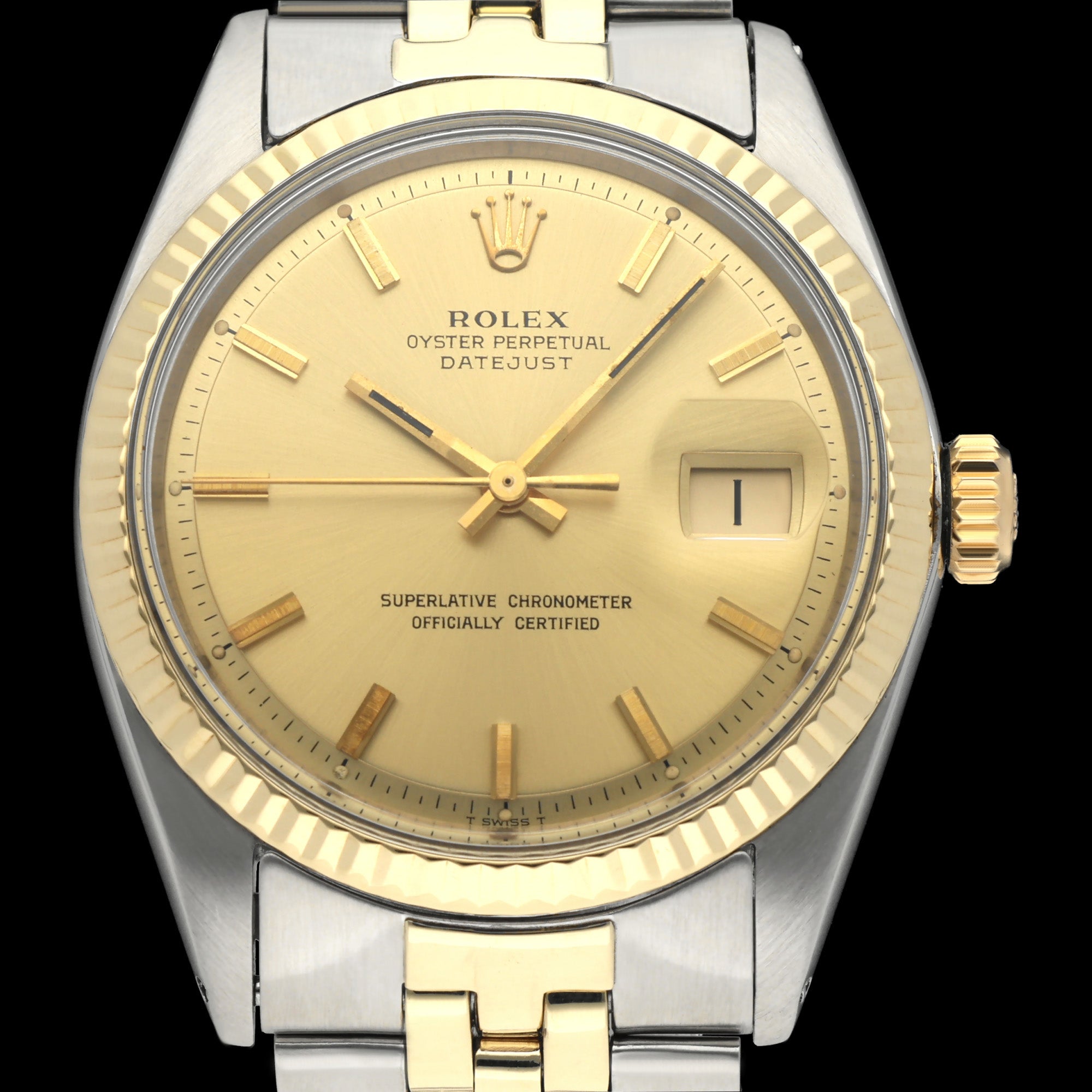 Rolex Datejust 1601 - 1972 - goud/staal - two/tone - Rolex horloge - Rolex kopen - Rolex heren horloge - Trophies Watches