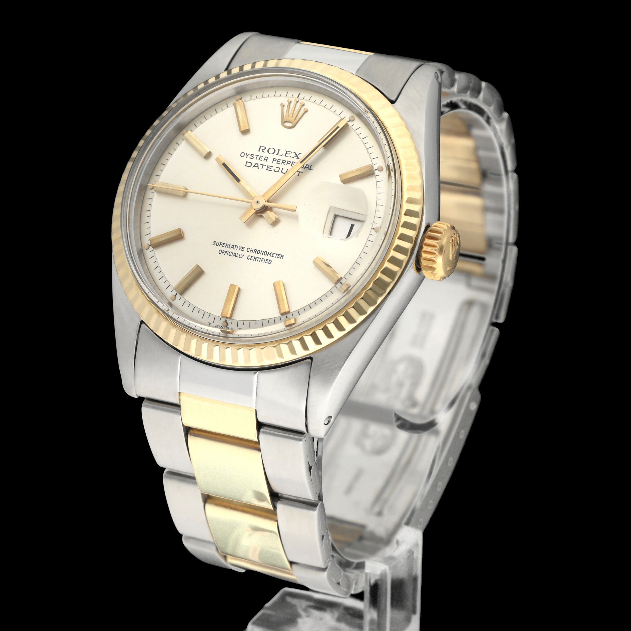 Rolex Datejust 1601 - 1970 - goud/staal - two/tone - Rolex horloge - Rolex kopen - Rolex heren horloge - Trophies Watches