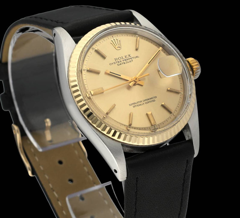 Rolex Datejust 1601 - 1973 - goud/staal - two/tone - Rolex horloge - Rolex kopen - Rolex heren horloge - Trophies Watches