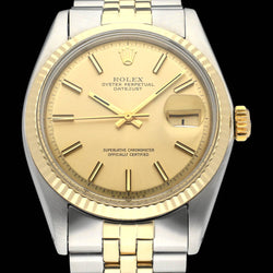 Rolex Datejust 1601 - 1973 - goud/staal - two/tone - Rolex horloge - Rolex kopen - Rolex heren horloge - Trophies Watches