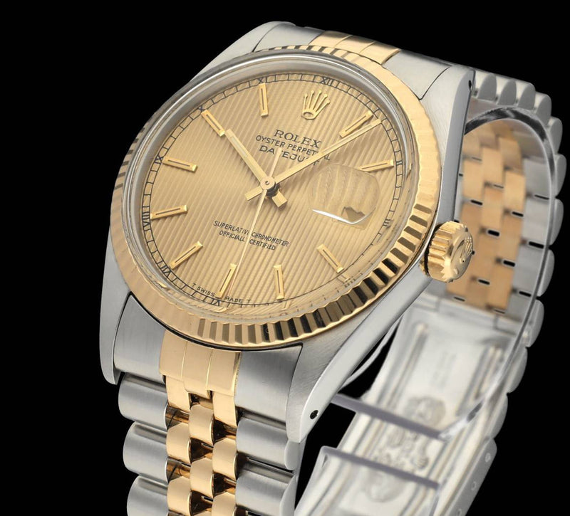 Rolex Datejust 16013 Tapestry - 1987 - Rolex horloge - Rolex kopen - Rolex heren horloge - Trophies Watches