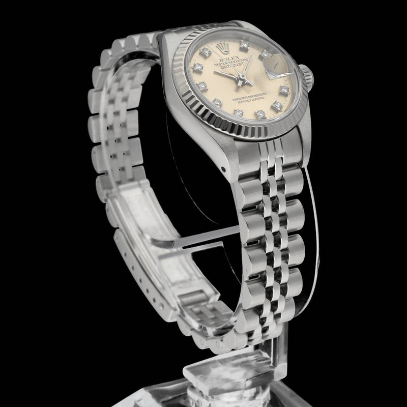 Rolex Oyster Perpetual Lady Datejust 69174G - 1991 - Rolex horloge - Rolex kopen - Rolex dames horloge - Trophies Watches