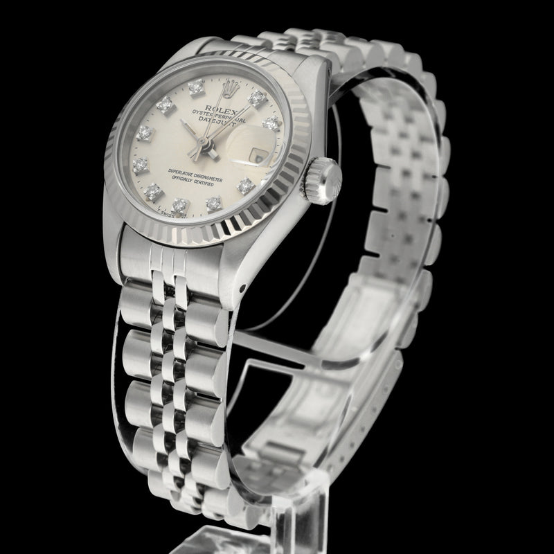 Rolex Oyster Perpetual Lady Datejust 69174G - 1990 - Rolex horloge - Rolex kopen - Rolex dames horloge - Trophies Watches