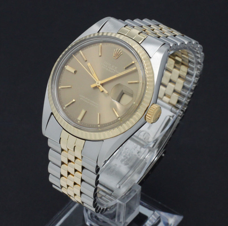 Rolex Datejust 1601 - 1971 - goud/staal - two/tone - Rolex horloge - Rolex kopen - Rolex heren horloge - Trophies Watches