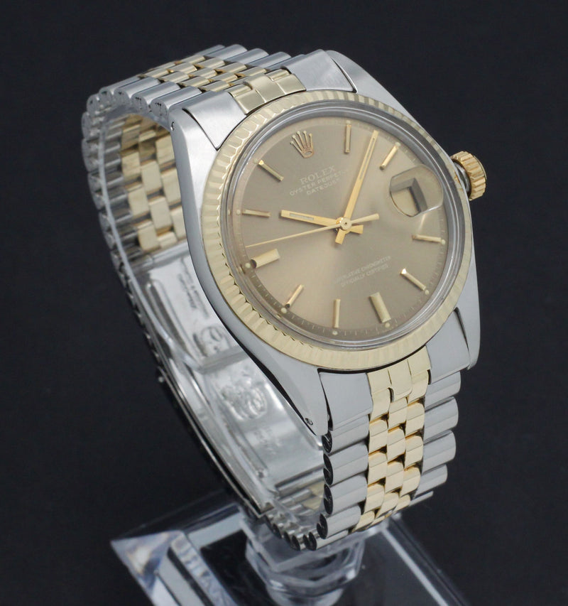 Rolex Datejust 1601 - 1971 - goud/staal - two/tone - Rolex horloge - Rolex kopen - Rolex heren horloge - Trophies Watches