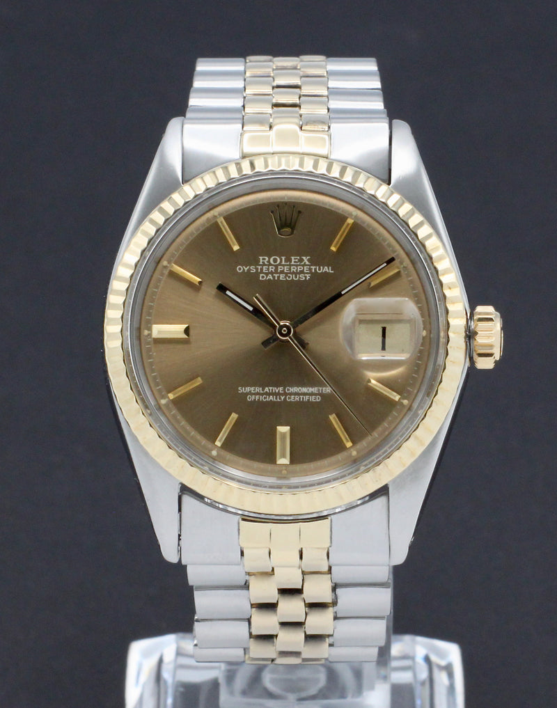 Rolex Datejust 1601 - 1972 - goud/staal - two/tone - Rolex horloge - Rolex kopen - Rolex heren horloge - Trophies Watches