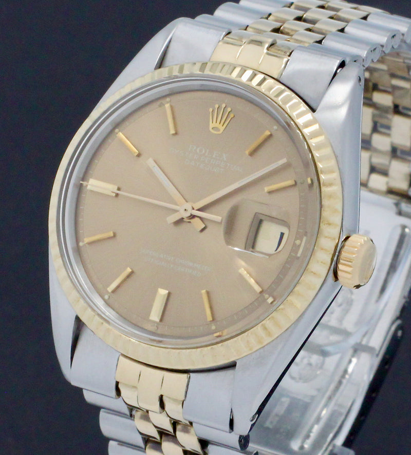 Rolex Datejust 1601 - 1972 - goud/staal - two/tone - Rolex horloge - Rolex kopen - Rolex heren horloge - Trophies Watches