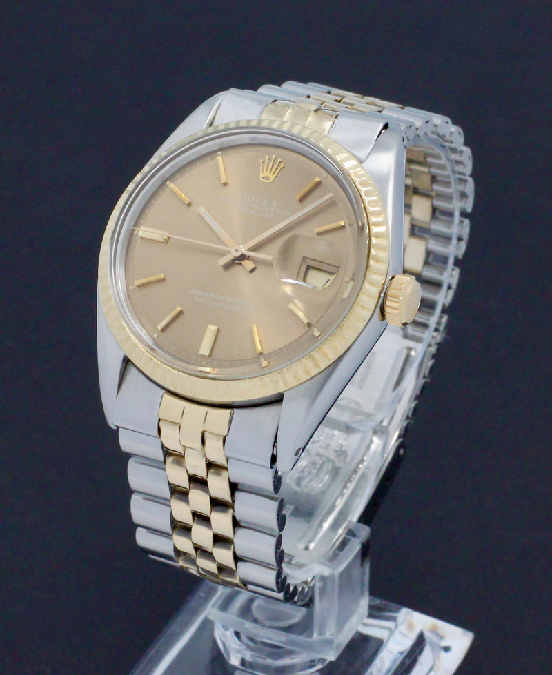 Rolex Datejust 1601 - 1972 - goud/staal - two/tone - Rolex horloge - Rolex kopen - Rolex heren horloge - Trophies Watches