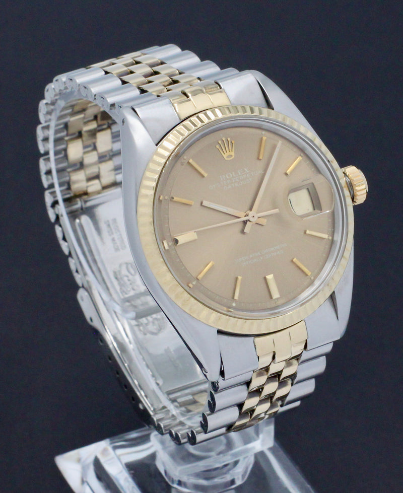 Rolex Datejust 1601 - 1972 - goud/staal - two/tone - Rolex horloge - Rolex kopen - Rolex heren horloge - Trophies Watches