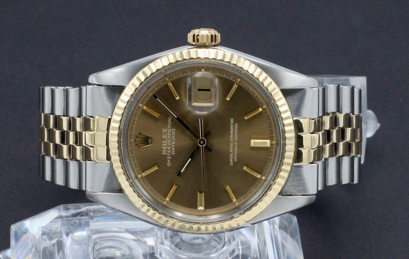 Rolex Datejust 1601 - 1972 - goud/staal - two/tone - Rolex horloge - Rolex kopen - Rolex heren horloge - Trophies Watches