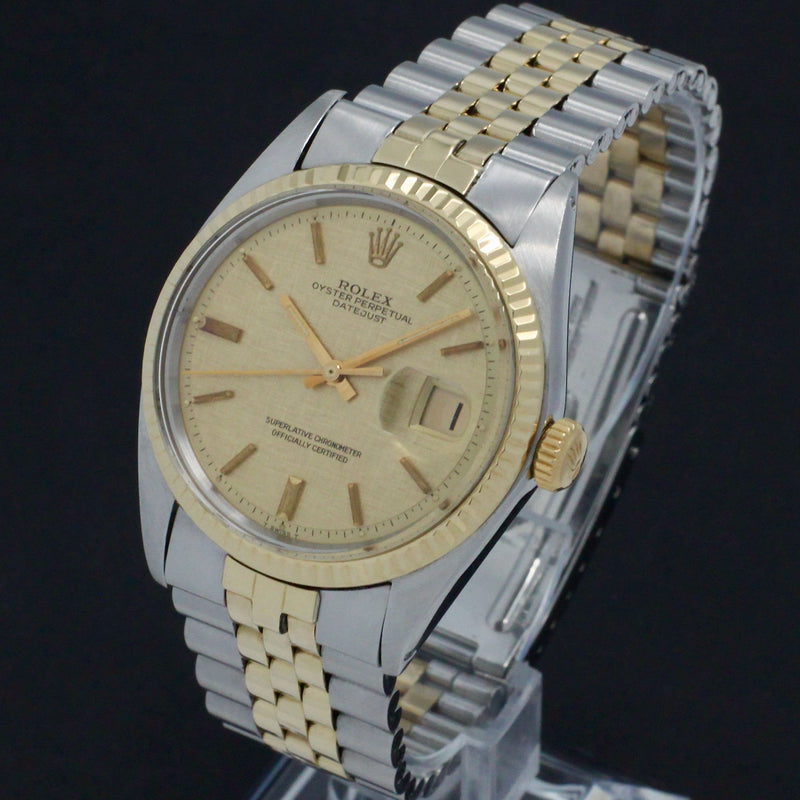 Rolex Datejust 1601 - 1972 - goud/staal - two/tone - Rolex horloge - Rolex kopen - Rolex heren horloge - Trophies Watches