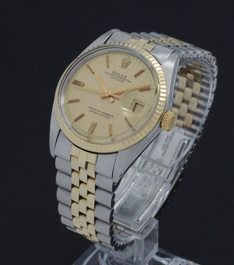 Rolex Datejust 1601 - 1972 - goud/staal - two/tone - Rolex horloge - Rolex kopen - Rolex heren horloge - Trophies Watches