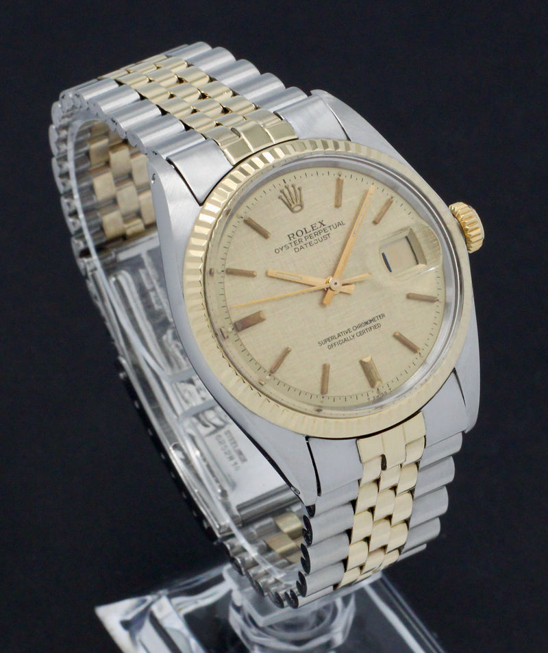 Rolex Datejust 1601 - 1972 - goud/staal - two/tone - Rolex horloge - Rolex kopen - Rolex heren horloge - Trophies Watches