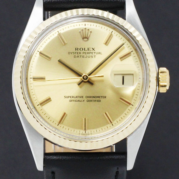 Rolex Datejust 1601 - 1971 - goud/staal - two/tone - Rolex horloge - Rolex kopen - Rolex heren horloge - Trophies Watches