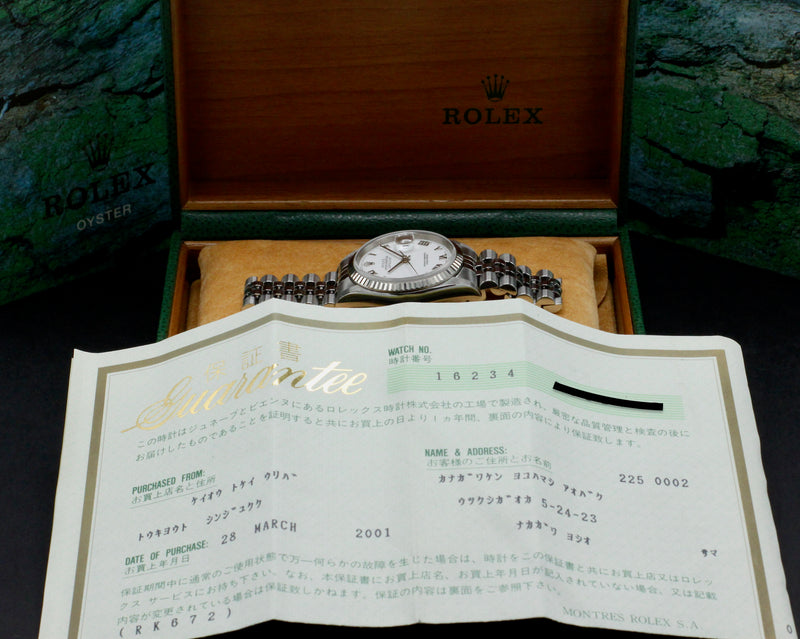 Rolex Datejust 16234 - 2001 - Rolex horloge - Rolex kopen - Rolex heren horloge - Trophies Watches