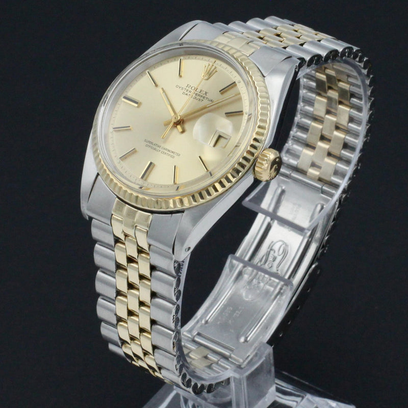 Rolex Datejust 1601 - 1971 - goud/staal - two/tone - Rolex horloge - Rolex kopen - Rolex heren horloge - Trophies Watches