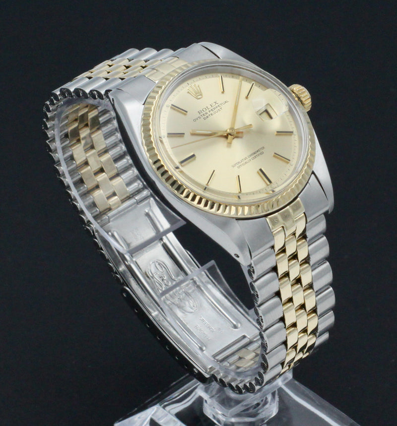 Rolex Datejust 1601 - 1971 - goud/staal - two/tone - Rolex horloge - Rolex kopen - Rolex heren horloge - Trophies Watches