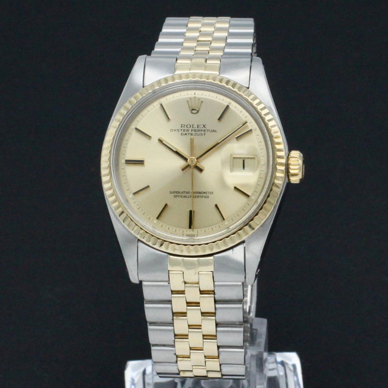 Rolex Datejust 1601 - 1971 - goud/staal - two/tone - Rolex horloge - Rolex kopen - Rolex heren horloge - Trophies Watches