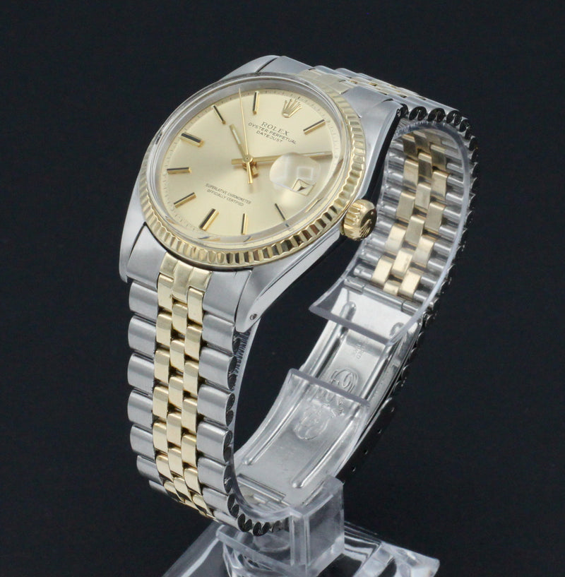 Rolex Datejust 1601 - 1971 - goud/staal - two/tone - Rolex horloge - Rolex kopen - Rolex heren horloge - Trophies Watches