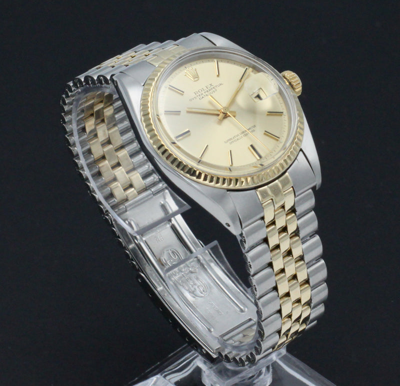 Rolex Datejust 1601 - 1971 - goud/staal - two/tone - Rolex horloge - Rolex kopen - Rolex heren horloge - Trophies Watches