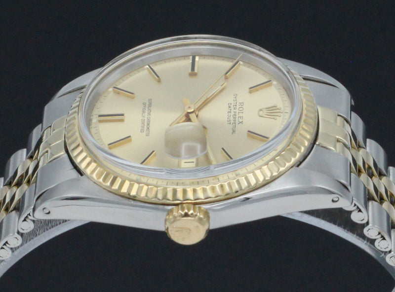 Rolex Datejust 1601 - 1971 - goud/staal - two/tone - Rolex horloge - Rolex kopen - Rolex heren horloge - Trophies Watches