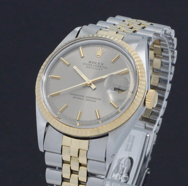 Rolex Datejust 1601 - 1969 - goud/staal - two/tone - Rolex horloge - Rolex kopen - Rolex heren horloge - Trophies Watches