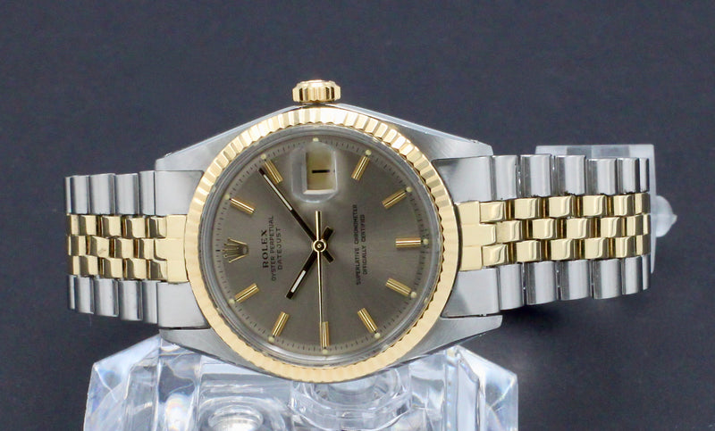 Rolex Datejust 1601 - 1969 - goud/staal - two/tone - Rolex horloge - Rolex kopen - Rolex heren horloge - Trophies Watches