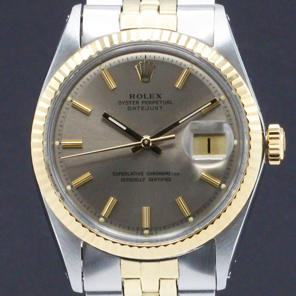 Rolex Datejust 1601 - 1969 - goud/staal - two/tone - Rolex horloge - Rolex kopen - Rolex heren horloge - Trophies Watches