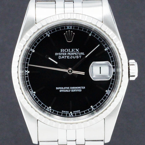 Rolex Datejust 16220 - 2002 - Rolex horloge - Rolex kopen - Rolex heren horloge - Trophies Watches