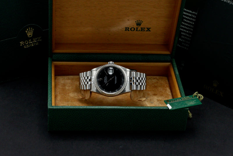 Rolex Datejust 16220 - 2002 - Rolex horloge - Rolex kopen - Rolex heren horloge - Trophies Watches