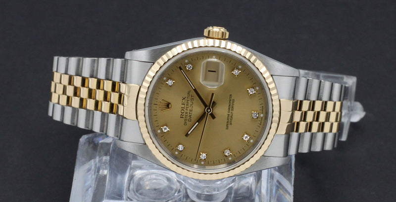 Rolex Datejust 16233G - 1991 - Rolex horloge - Rolex kopen - Rolex heren horloge - Trophies Watches