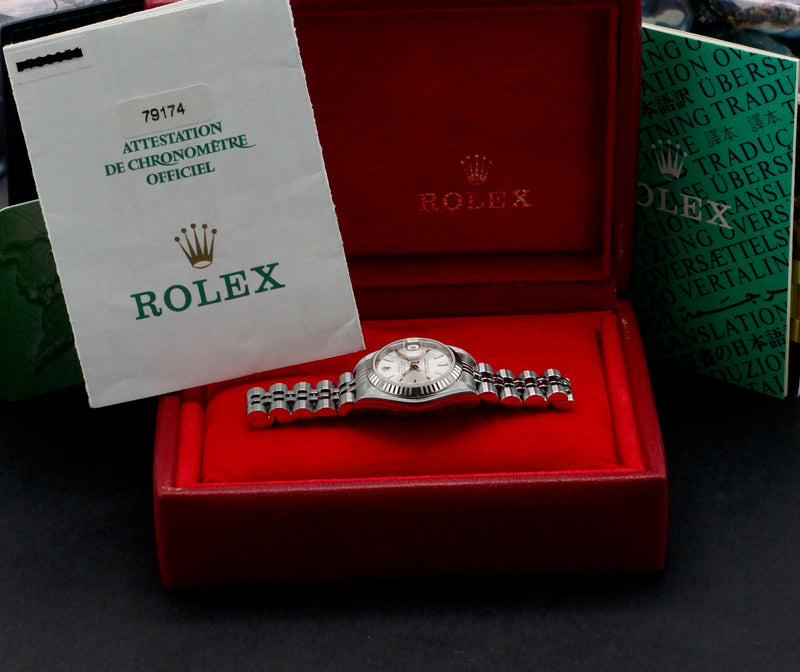 Rolex Oyster Perpetual Lady Datejust 79174 - 2001 - Rolex horloge - Rolex kopen - Rolex dames horloge - Trophies Watches