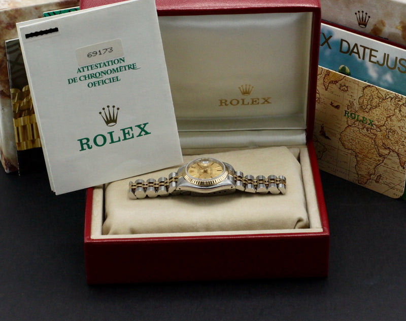 Rolex Lady-Datejust 69173 - 1990 - Rolex horloge - Rolex kopen - Rolex dames horloge - Trophies Watches