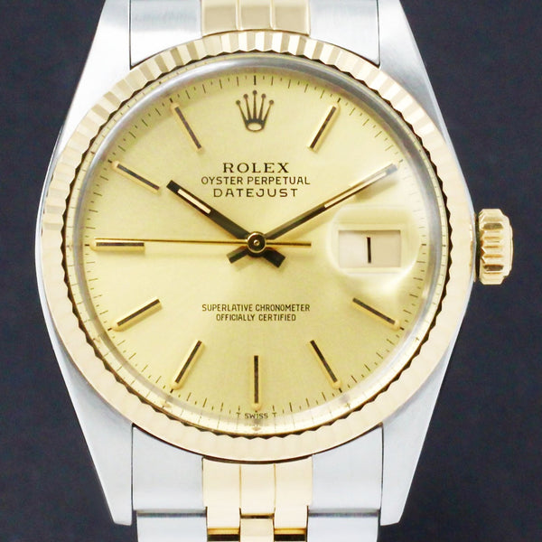 Rolex Datejust 16013 - 1985 - Rolex horloge - Rolex kopen - Rolex heren horloge - Trophies Watches