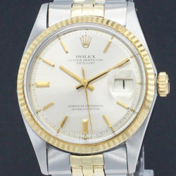 Rolex Datejust 1601 - 1968 - goud/staal - two/tone - Rolex horloge - Rolex kopen - Rolex heren horloge - Trophies Watches