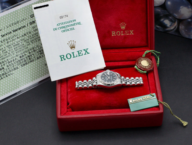 Rolex Oyster Perpetual Lady Datejust 69174 - 1998 - Rolex horloge - Rolex kopen - Rolex dames horloge - Trophies Watches