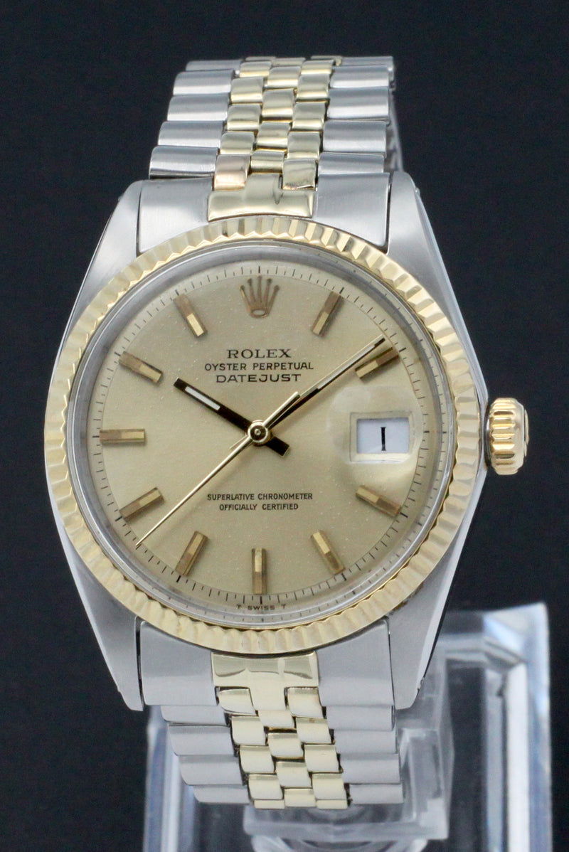 Rolex Datejust 1601 - 1971 - goud/staal - two/tone - Rolex horloge - Rolex kopen - Rolex heren horloge - Trophies Watches