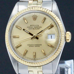 Rolex Datejust 1601 - 1971 - goud/staal - two/tone - Rolex horloge - Rolex kopen - Rolex heren horloge - Trophies Watches