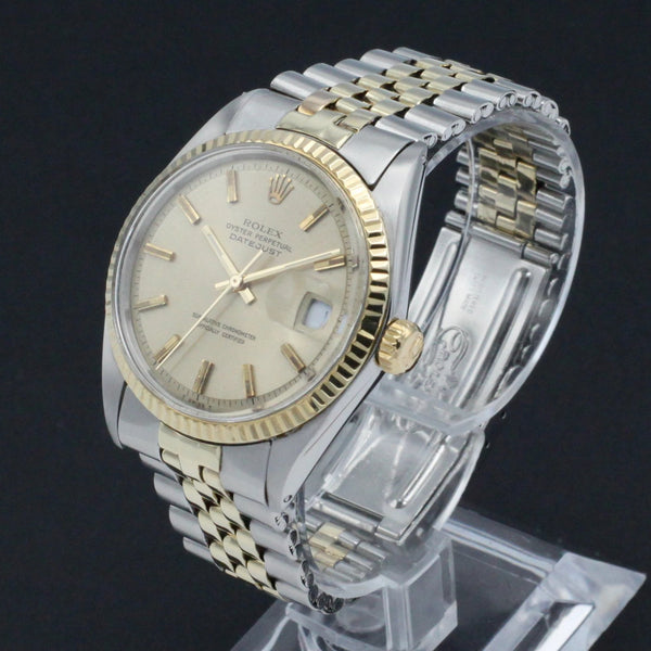 Rolex Datejust 1601 - 1971 - goud/staal - two/tone - Rolex horloge - Rolex kopen - Rolex heren horloge - Trophies Watches